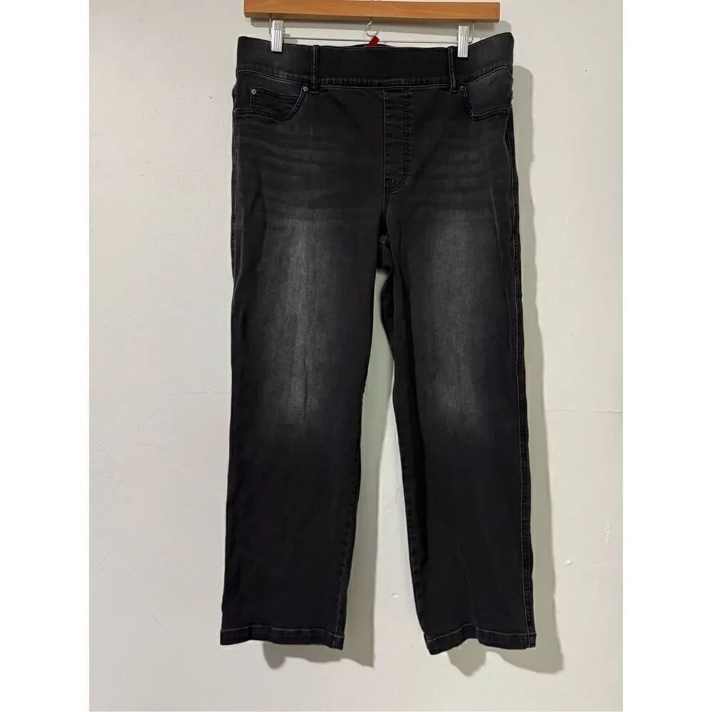 Spanx 2X black washed jeans